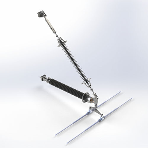 150kV 2-Point Vee Braced Suspension Double Conductor